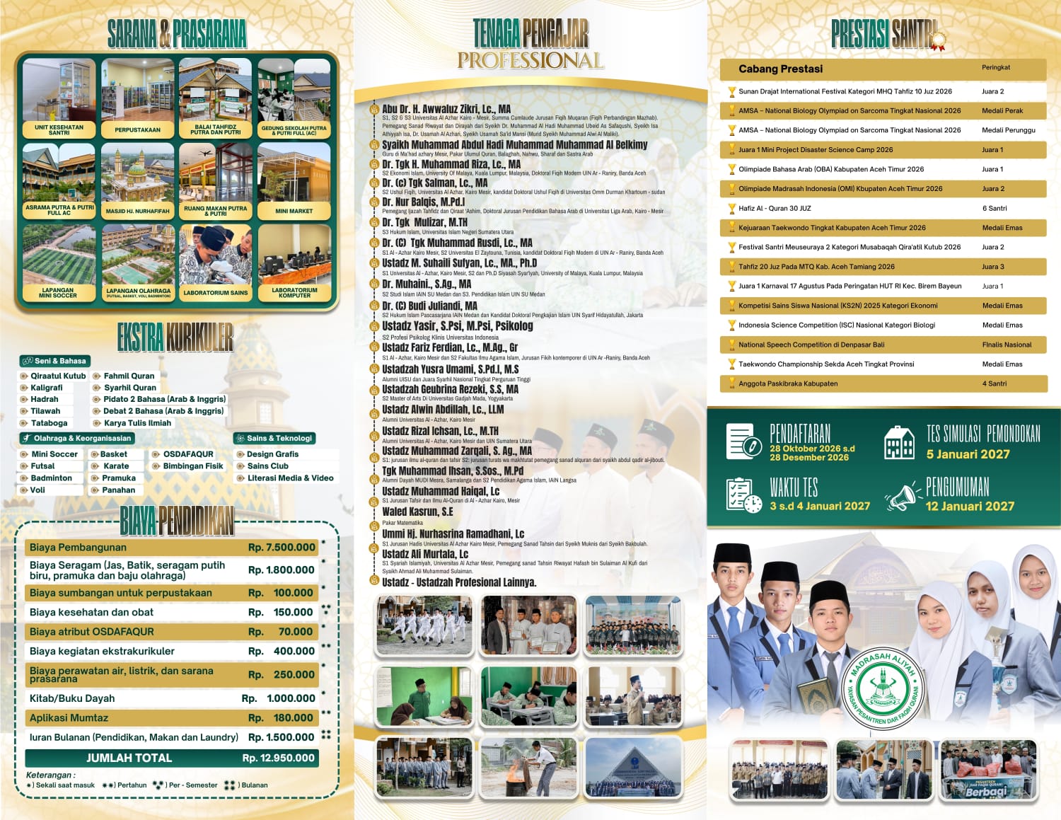 MADRASAH ALIYAH PESANTREN DAR FAQIH QURANI